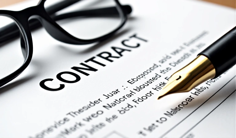 Imagine reprezentând un contract legal